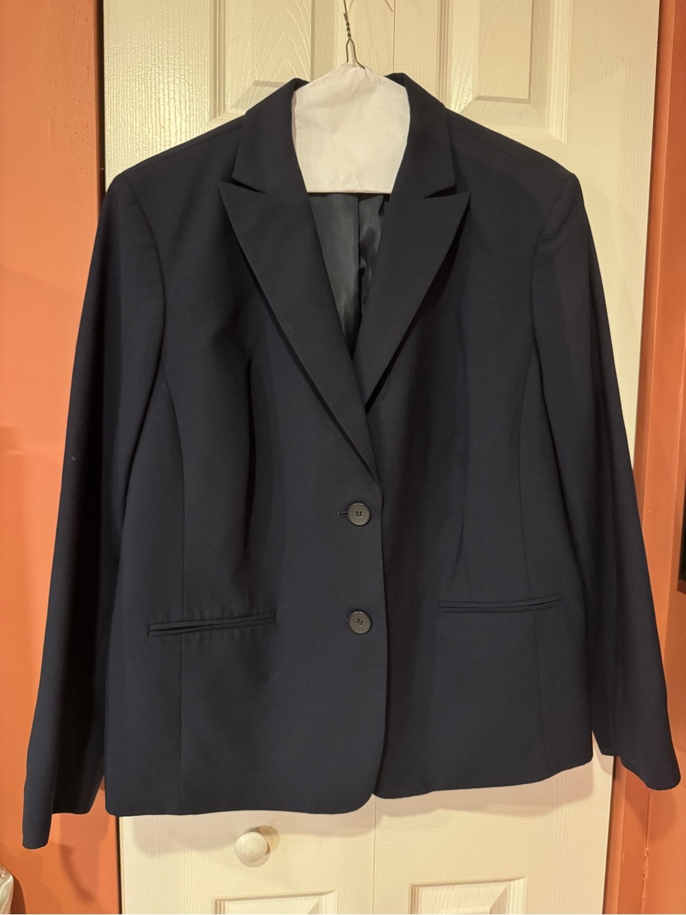 Jones New York Navy Two-Button Women's Blazer and Slacks